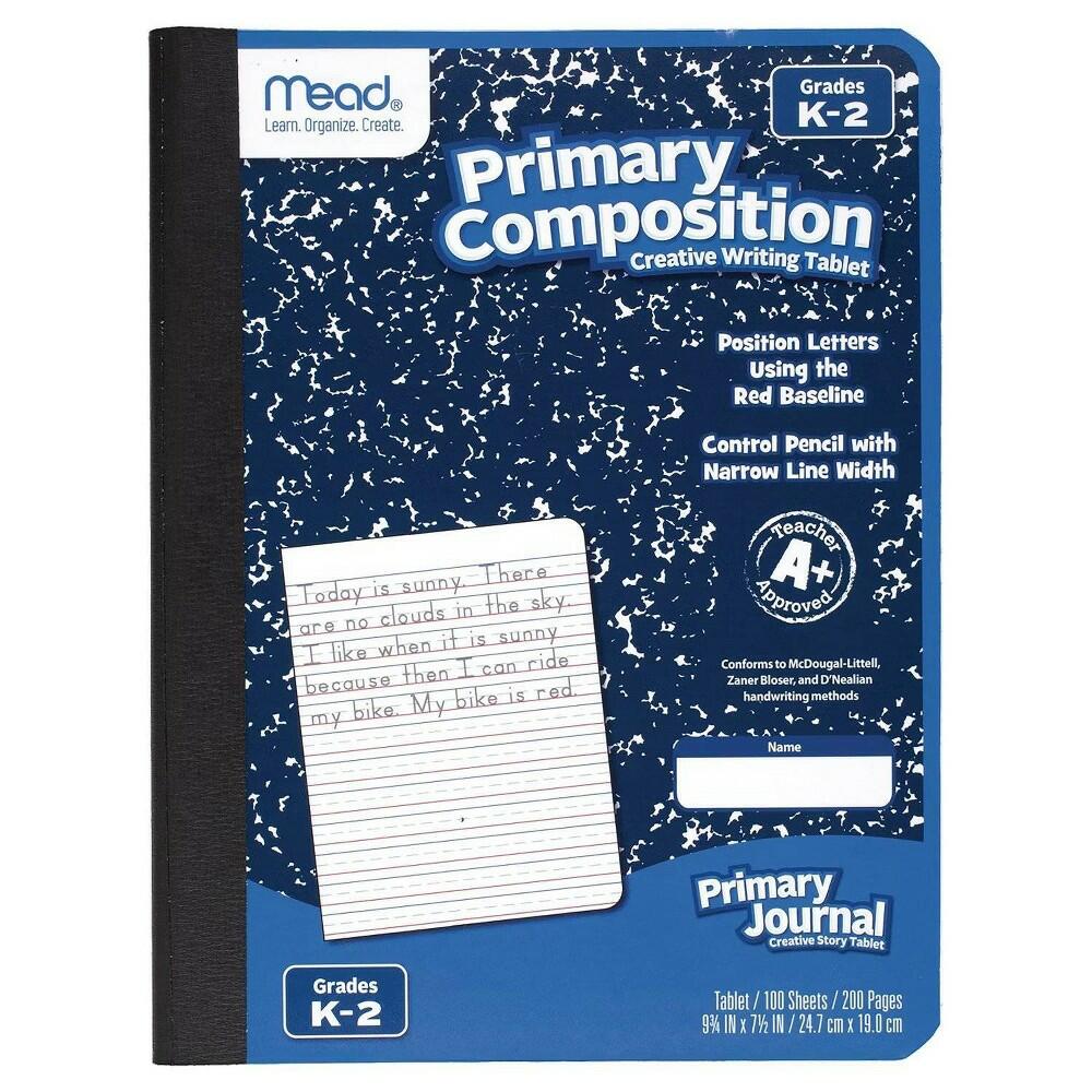Mead Primary Composition Book Writing Tablet