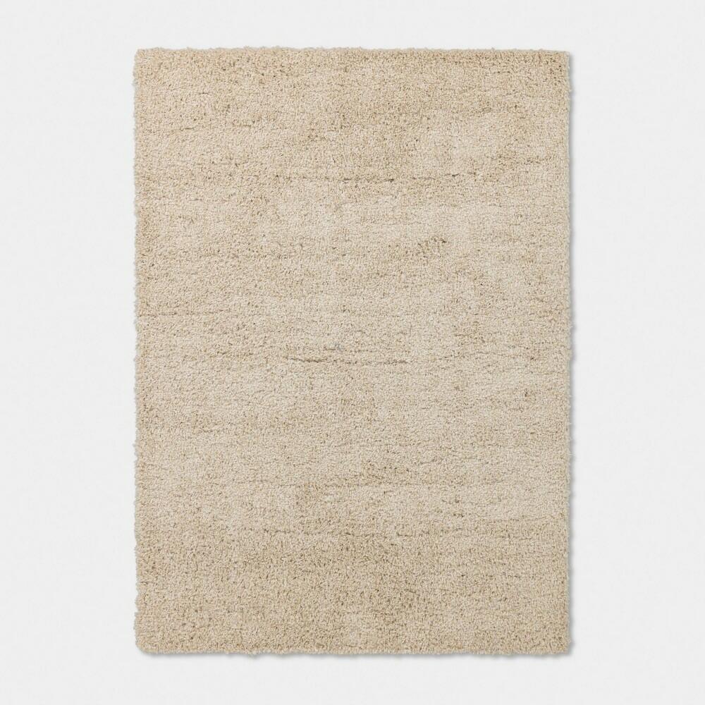 5'x7' Speckled Shag Dorm Area Rug Ivory - Threshold™