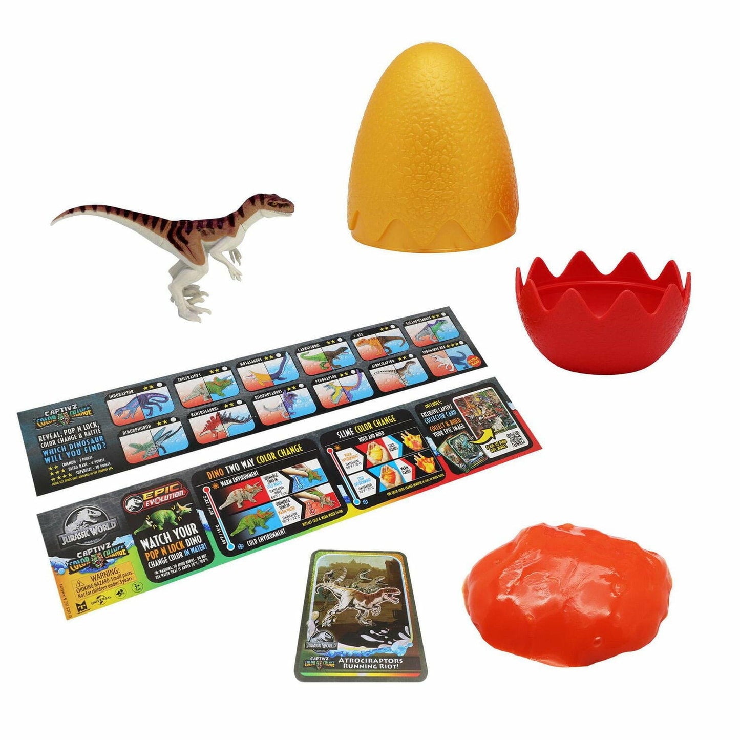 Jurassic World Jurassic Captivz Color Change (Random Color)