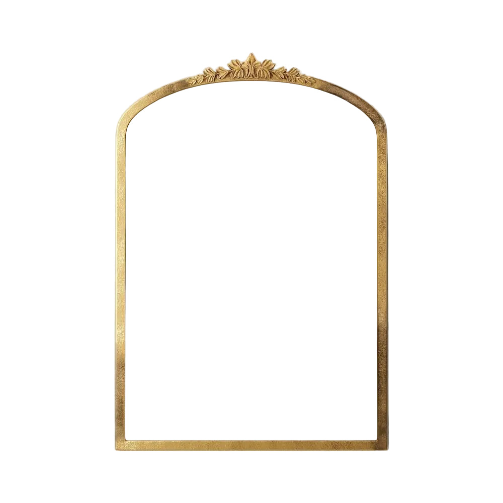 20"x30" Decorative Gold Wall Mantle Mirror Gold
