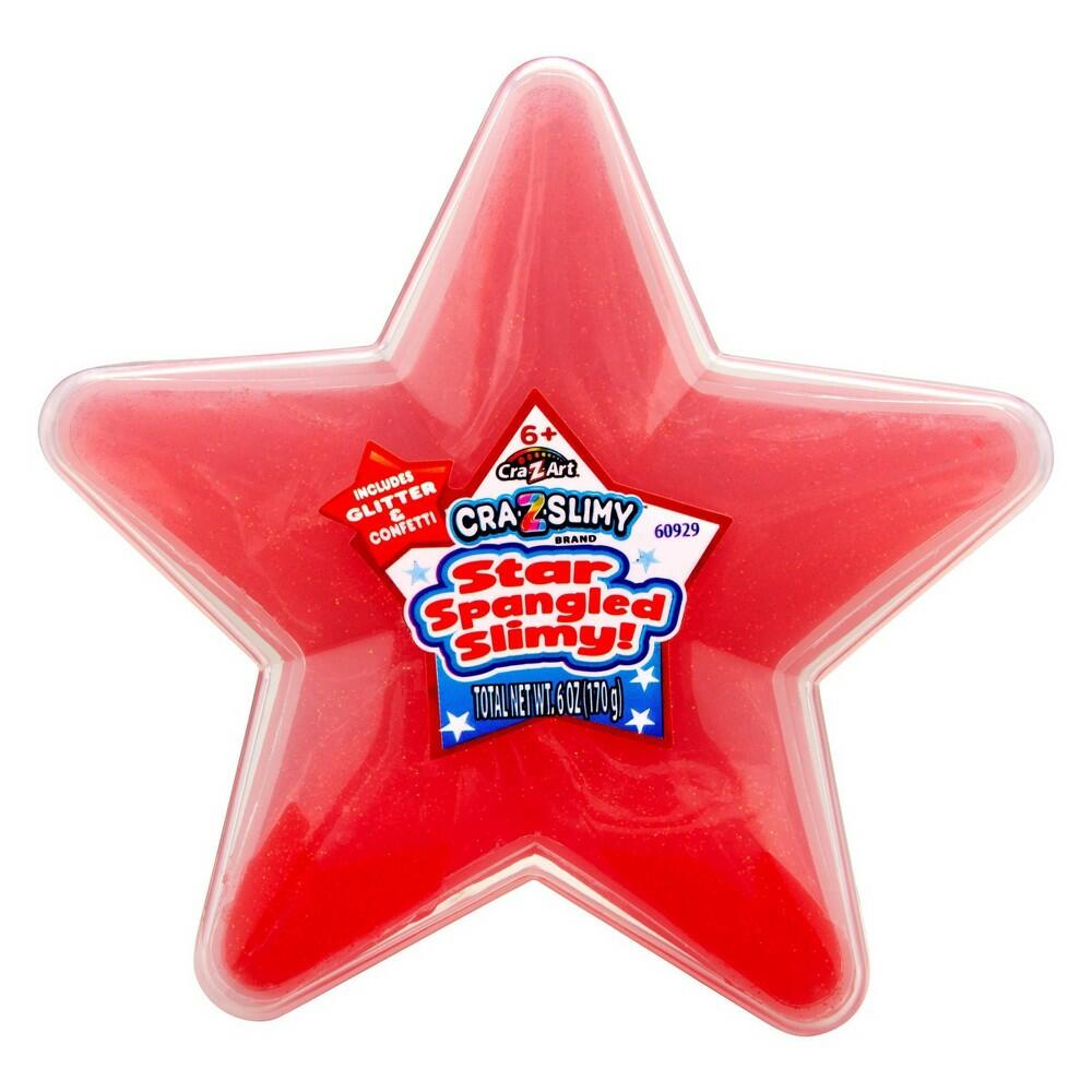 Cra-Z-Slimy Americana Star Spangled Slime, Red