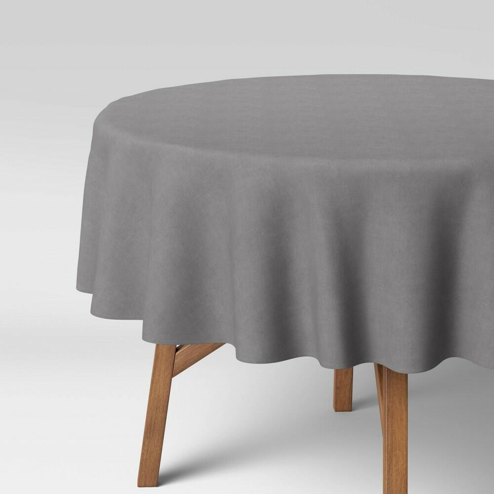 70" Solid Tablecloth Gray