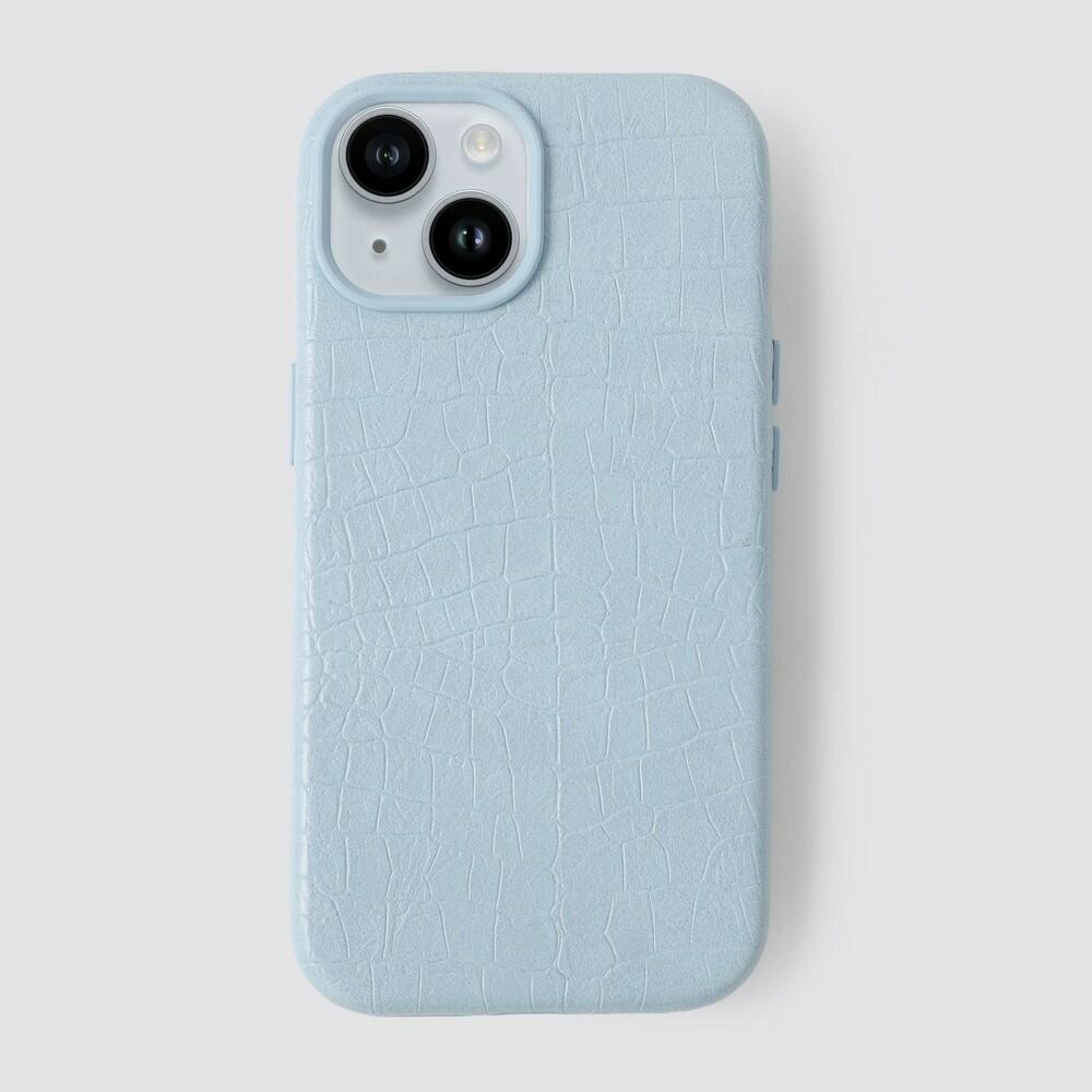 Hello Lux Croc Wrapped Phone Case - 17e/16e/15/14/13 Blue