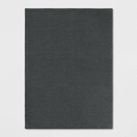 4'x5'6" Washable Solid Machine Tufted Accent Rug Gray - Threshold™