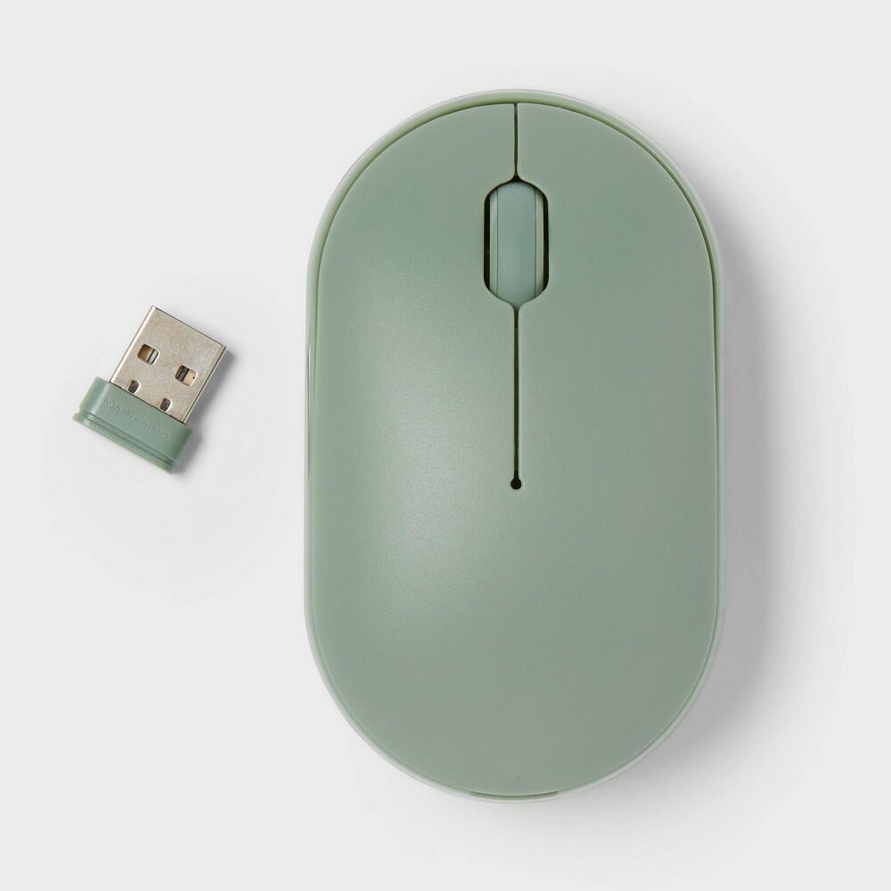 Wireless Mouse - heyday™ Jade: USB-A Connection, Bluetooth, Home Use