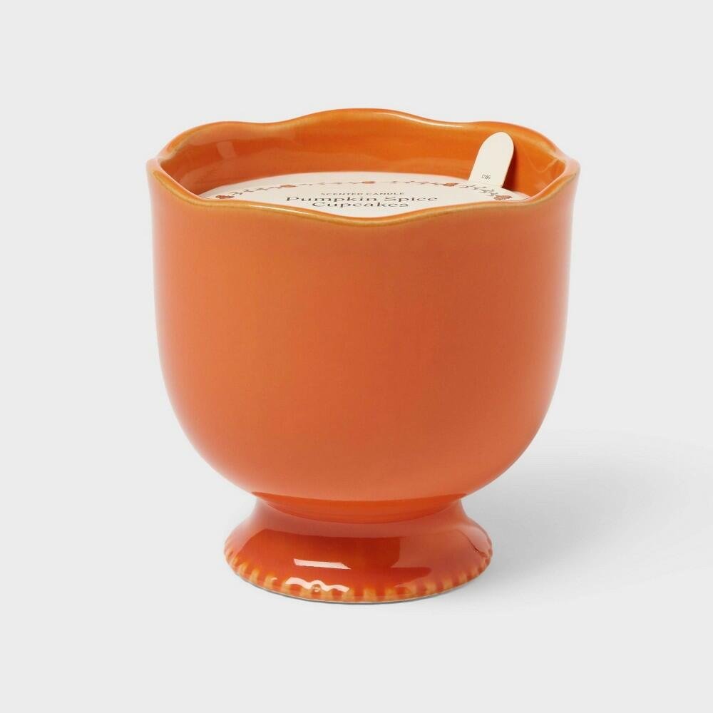 Ceramic Jar Candle Pumpkin Spice Cupcake