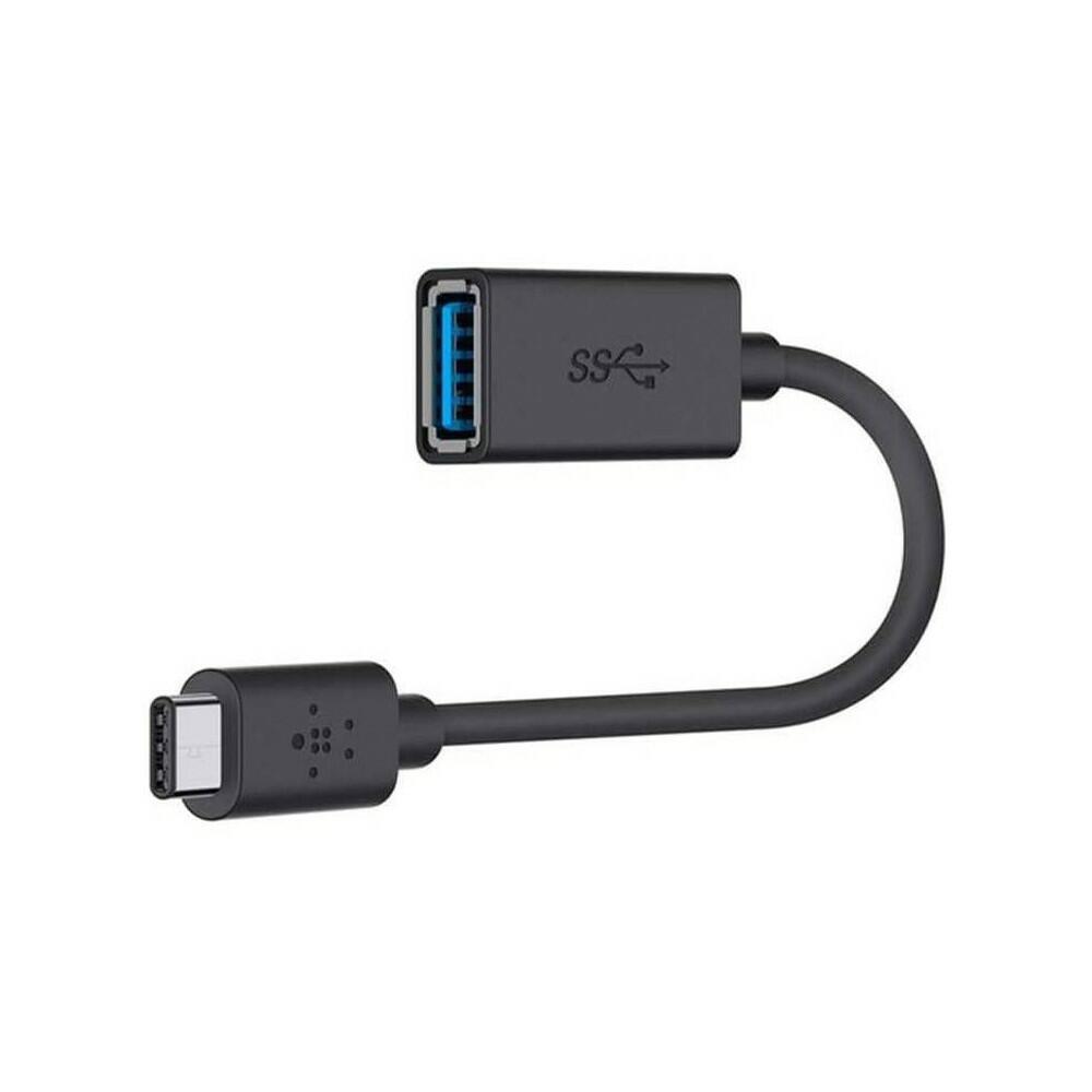 Belkin 5" USB-C 3.0 to USB-A Adapter - Black
