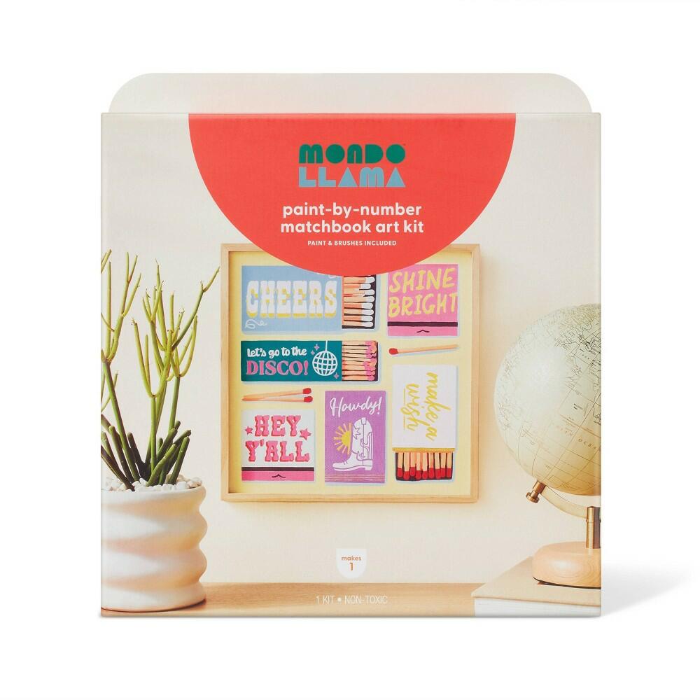 Paint - by - Number Matchbook Art Kit