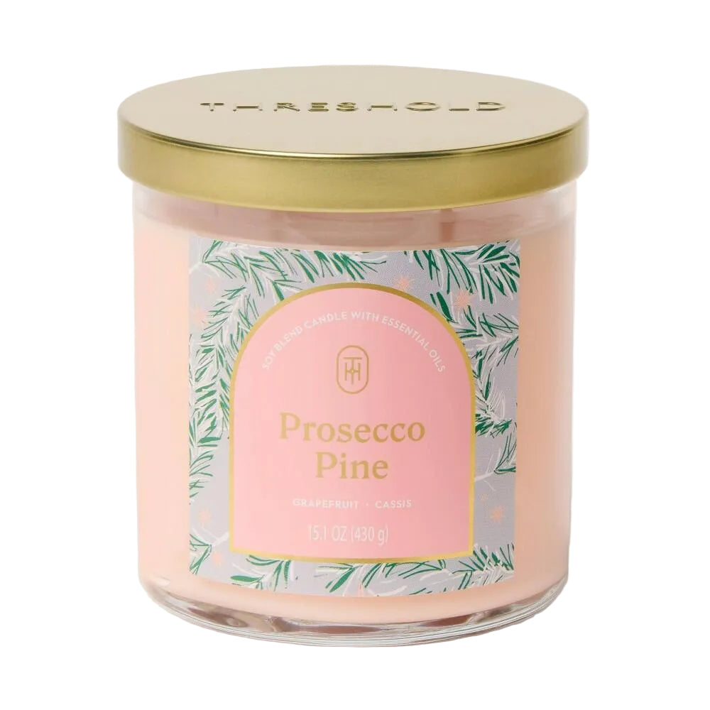 2 Wick Lidded Prosecco Pine Jar Candle 15.1oz - Threshold™