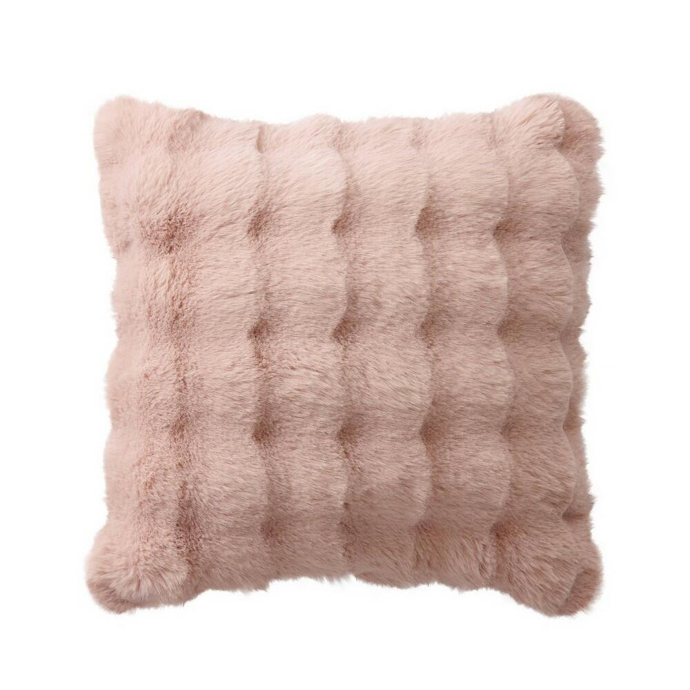 20" Bubble Faux Fur Throw Pillow
