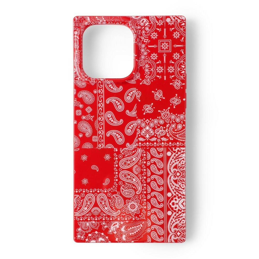 Hello Lux Red Bandana Square iPhone Case - 14 Pro Max