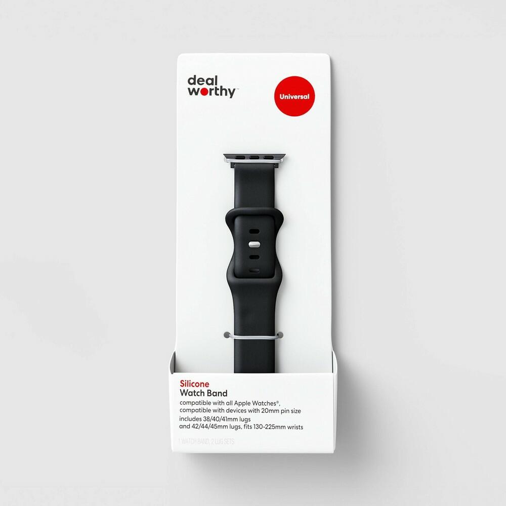 dealworthy Universal Silicone Watch Band, Black