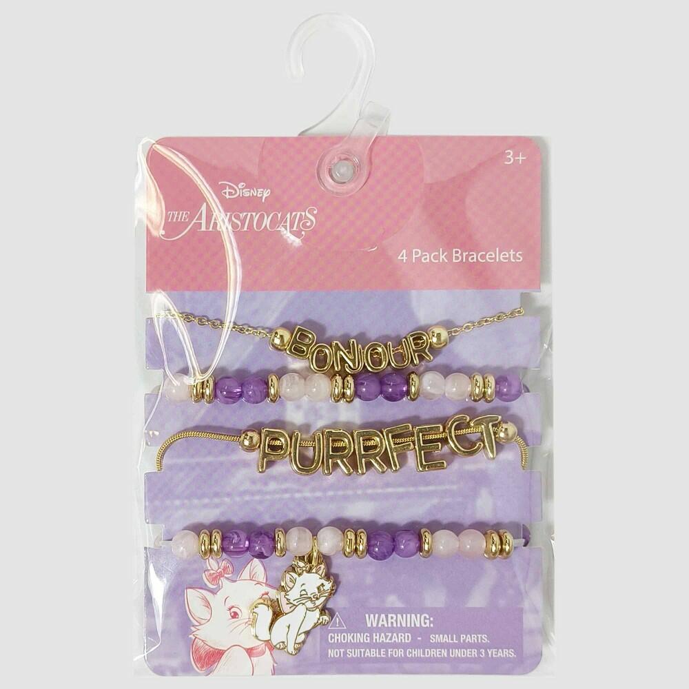 Girls' The Aristocats Bracelet Set - Gold /Purple