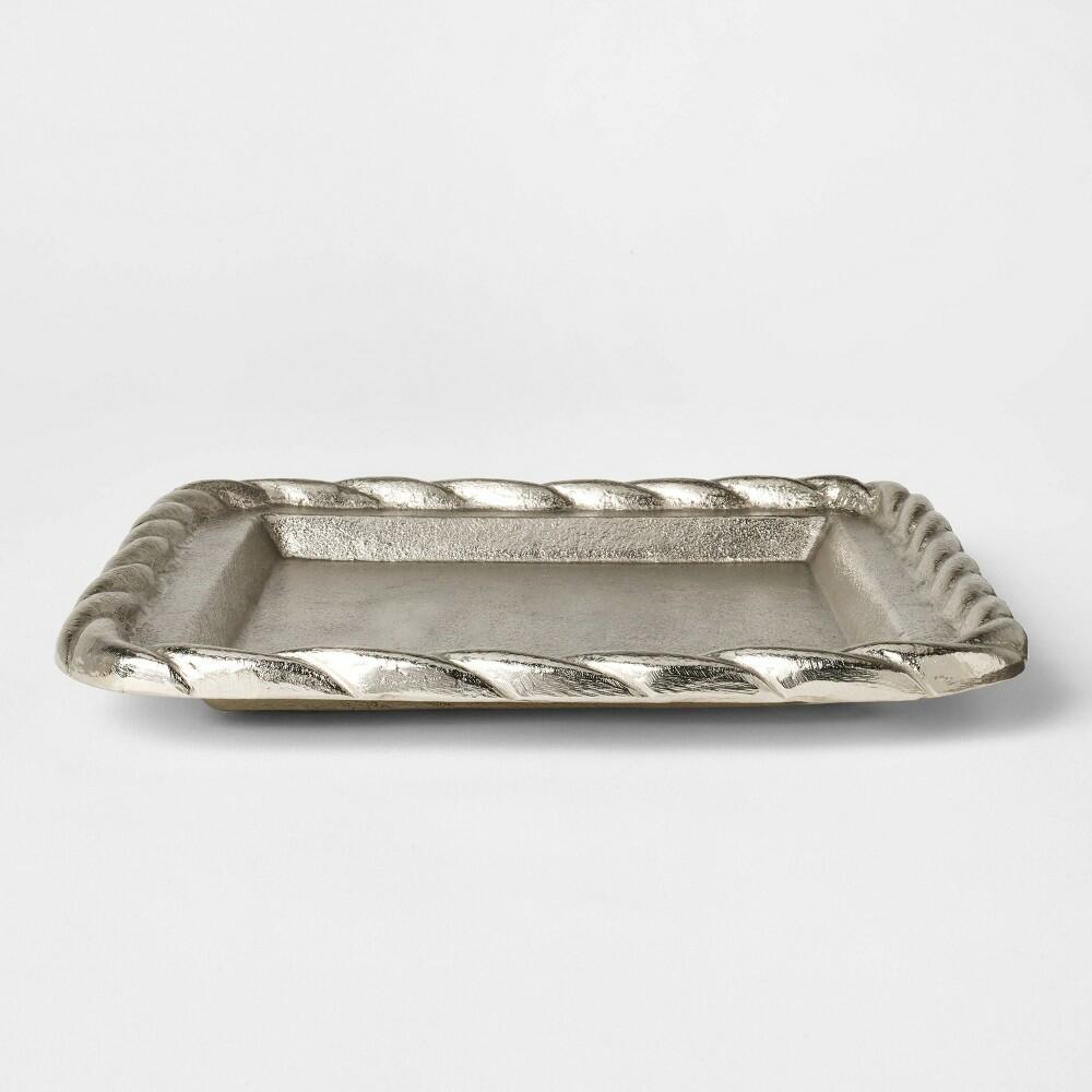 Catchall Tray Silver - Threshold™ designed with Studio McGee