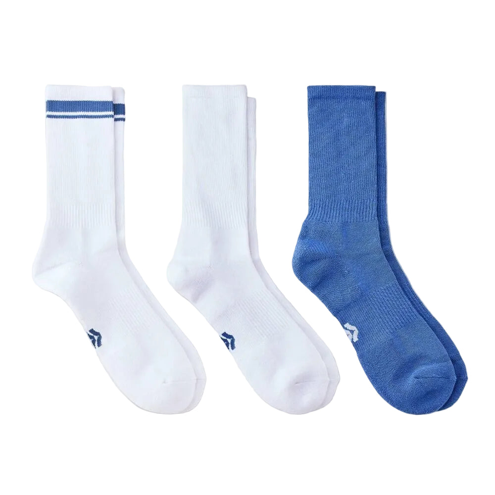 Men's Striped Tonal Varsity 3pk Crew Socks 6-12