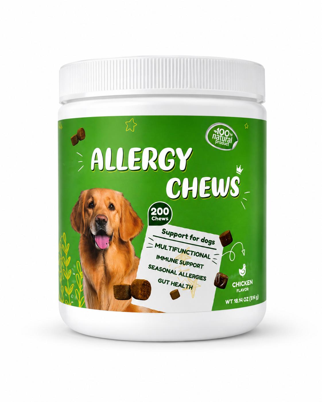 Dog Allergy Chews 200 Count exp 11/7/27