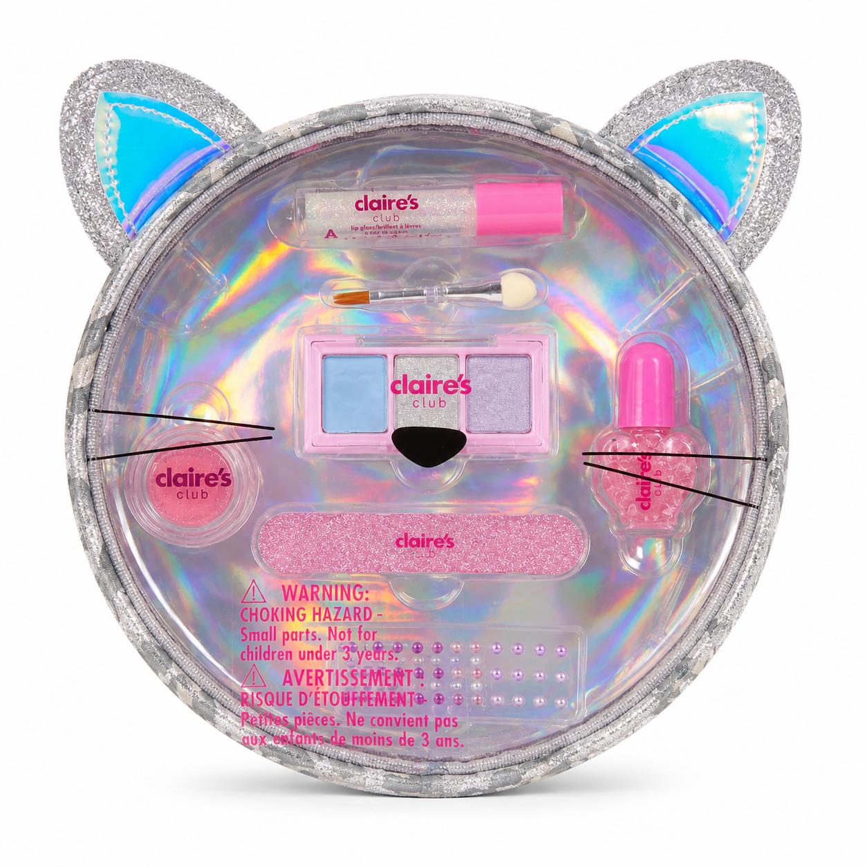 Claire's Club | Holographic Cat Makeup Kit