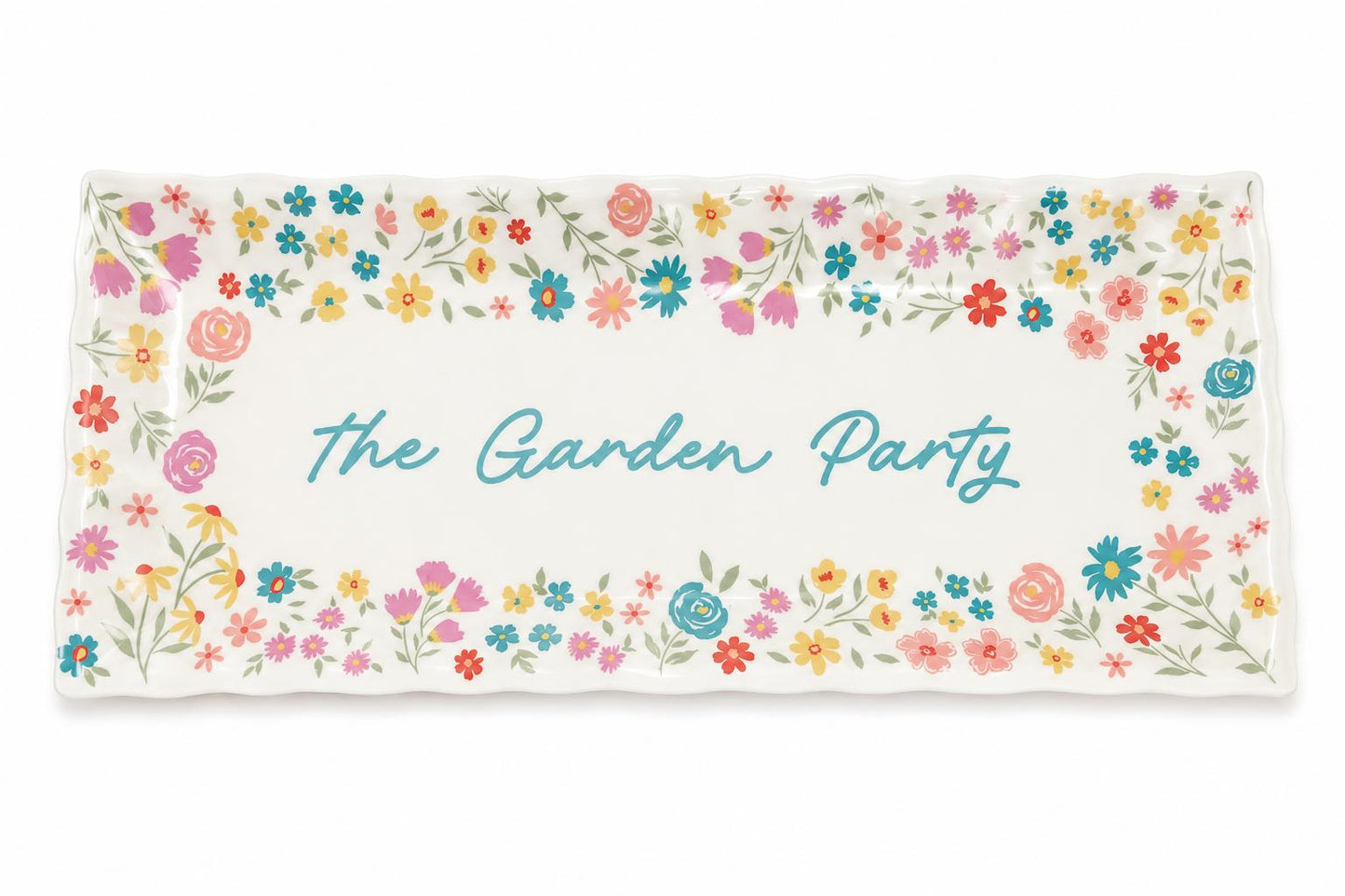 The Garden Party Floral Serving Platter