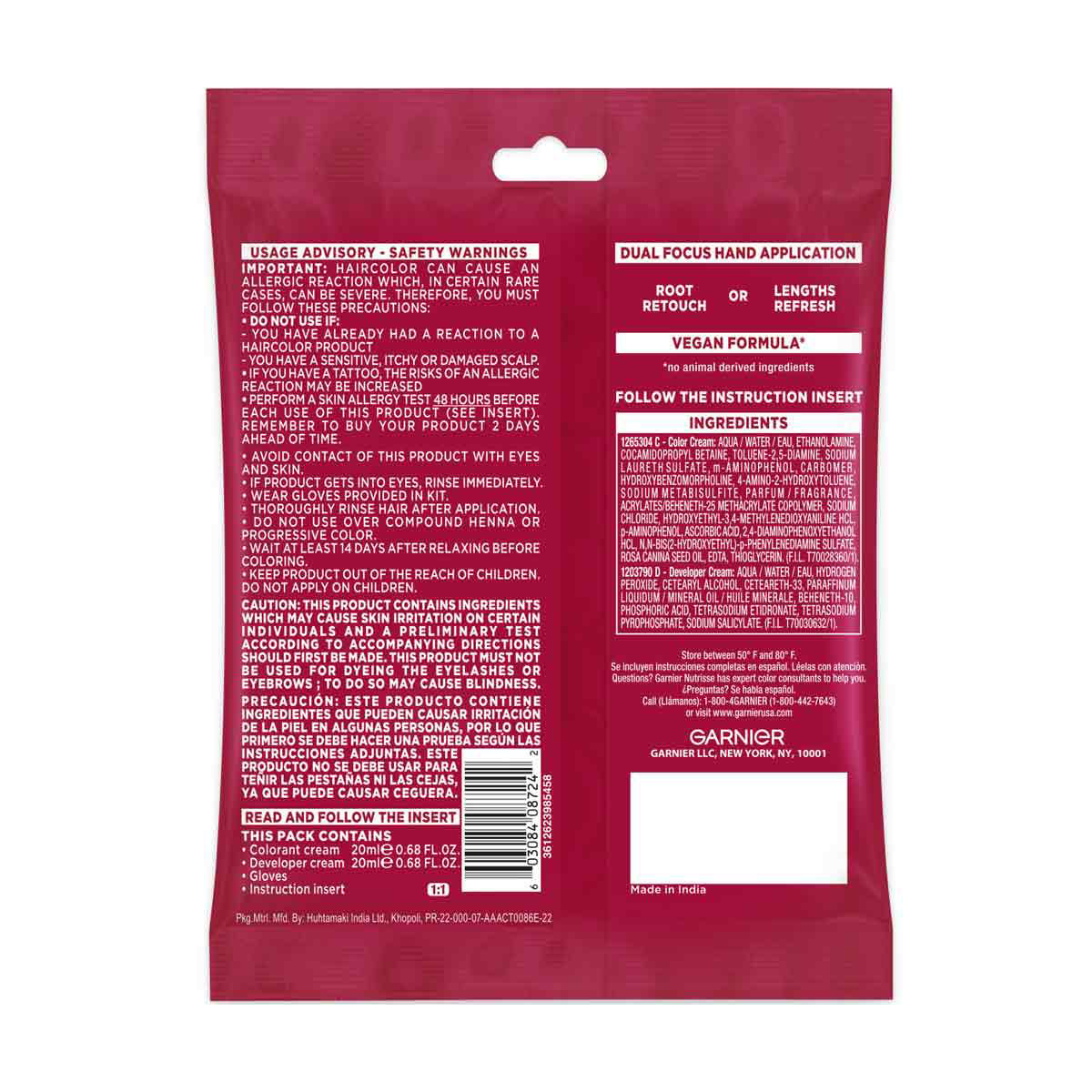 Garnier Color Sensation, Dark Brown 4.0