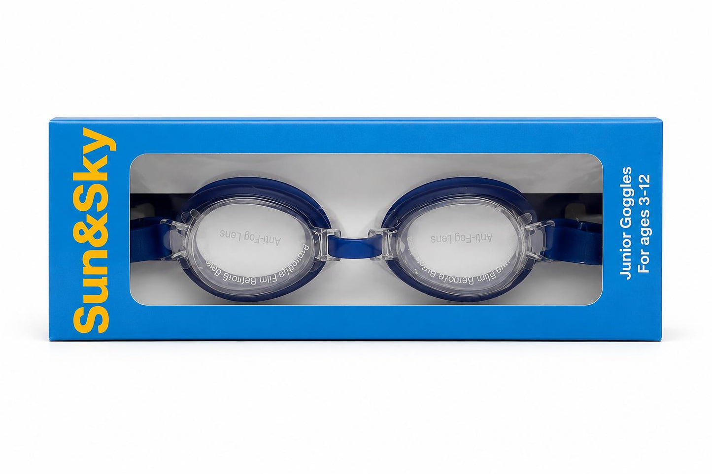 Sun & Sky Junior Swim Goggles Anti-Fog Lens (Random Color)