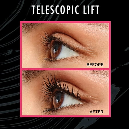 L'Oreal Paris Telescopic Lift Waterproof Liquids Mascara, Black, 0.33 fl oz