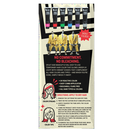 Splat One-Wash Temporary Hair Dye Beetlejuice Beetlejuice - Red Pop *Damaged Box*