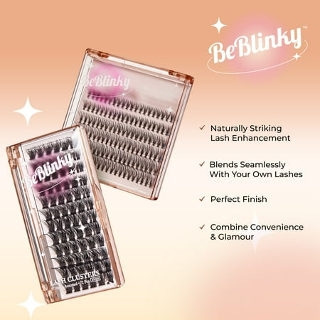 KISS BeBlinky Narrow Band, False Eyelashes, Natural, 9mm-16mm, 120 Wisps