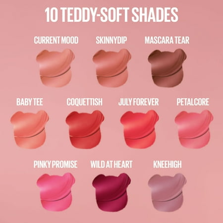 Maybelline Super Stay Teddy Tint, Long Lasting Matte Lip Stain - Coquettish - 0.17 fl oz