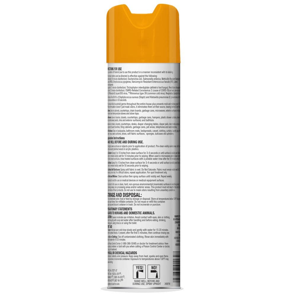 19 oz. All Purpose Cleaner and Disinfectant Spray, Citrus