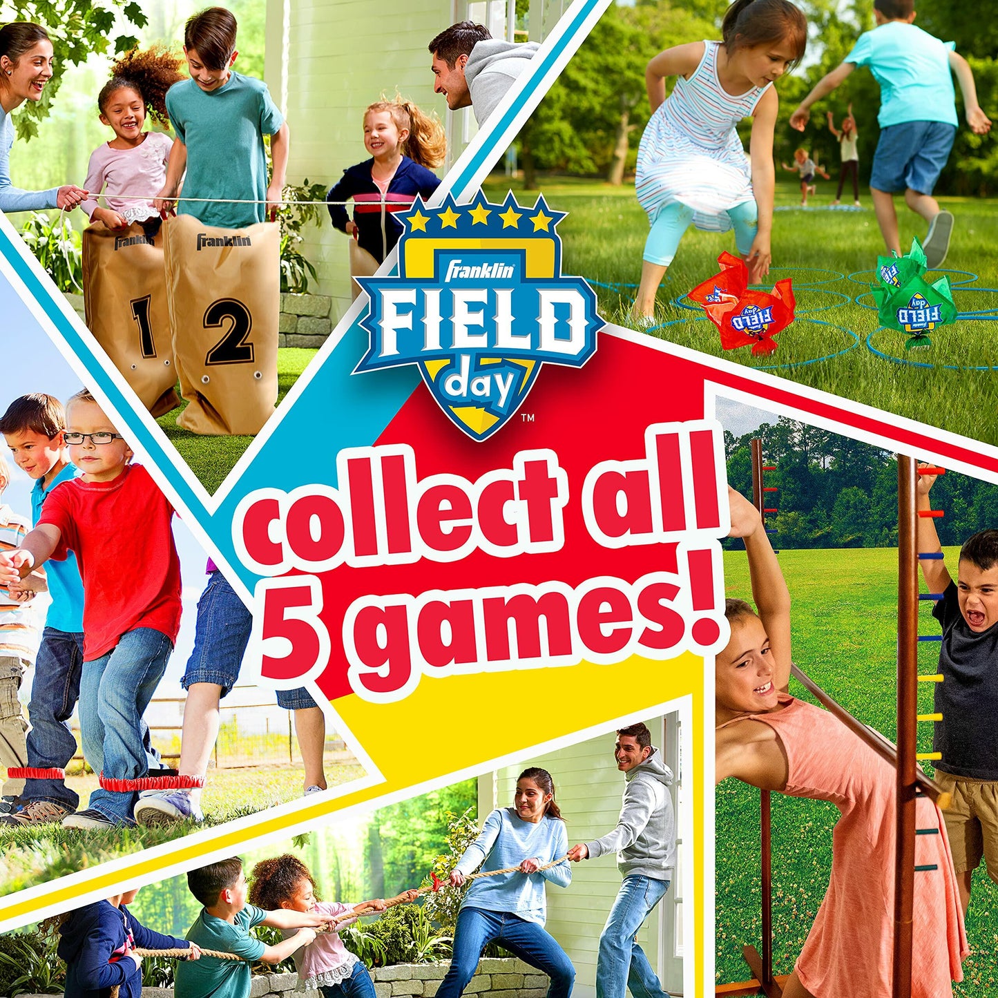 Franklin Field Day Potato Sack Race Bags & 3-Legged Race Bands
