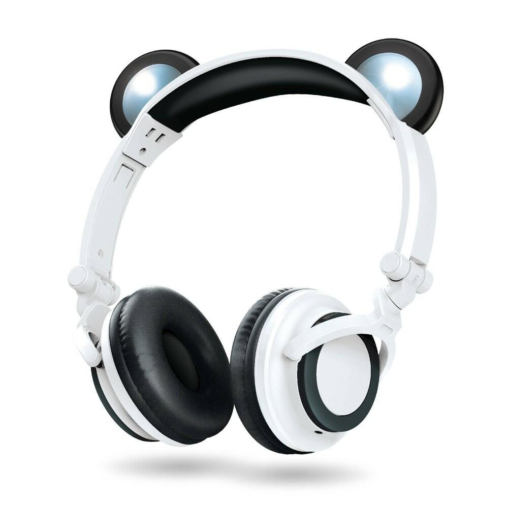 ART+SOUND LED Panda Bluetooth Headphones