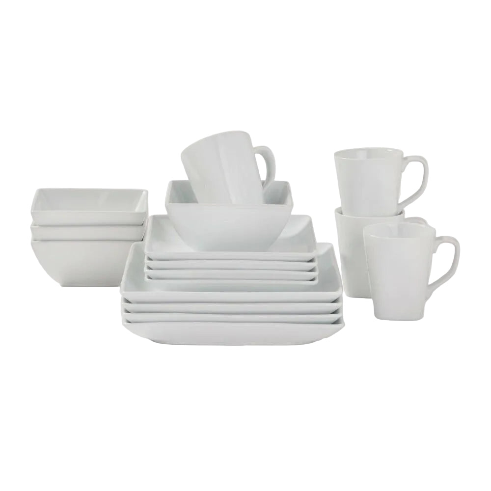 16pc Porcelain Square Rim Dinnerware Set - Threshold™