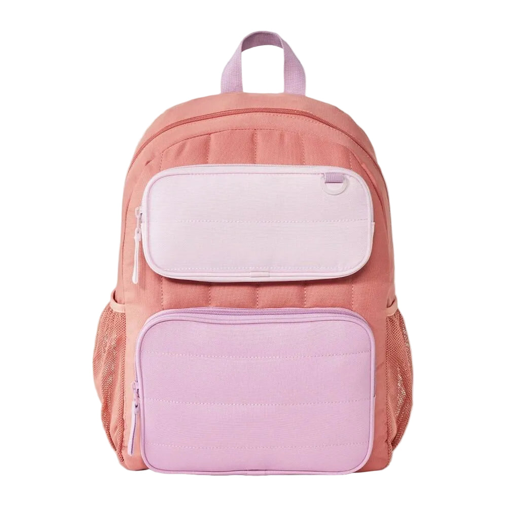 Cat & Jack Colorblock Backpack 16-In Pink