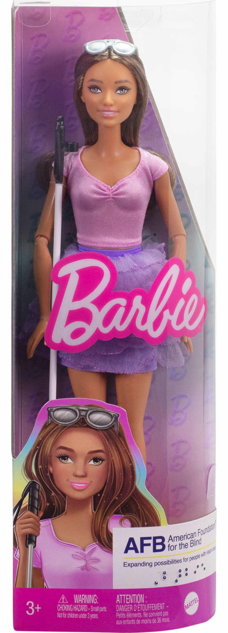 Barbie Fashionistas Doll #228, Blind Barbie Doll