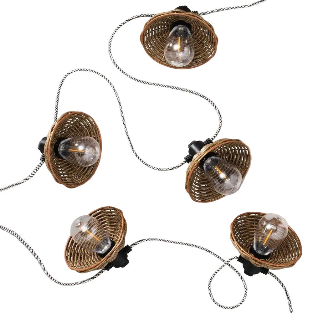 Hearth & Hand™ Woven Shade String Lights 10ct