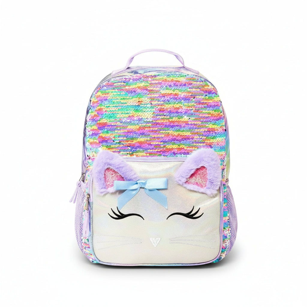 Kids' 16.8" Sequence Cat Pocket Backpack - Cat & Jack Purple