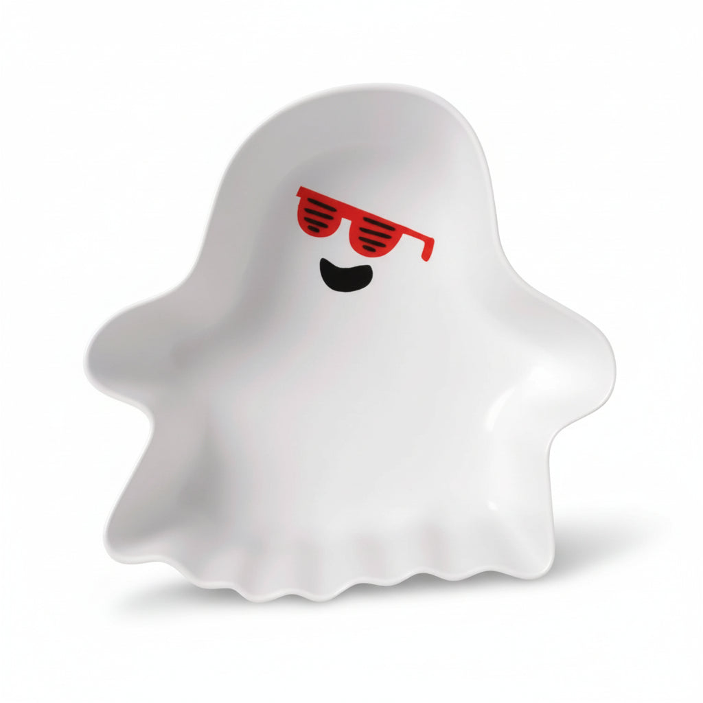 18 Fl Oz Halloween Melamine Figural Ghost Snack Bowl White - Hyde and EEK! Boutique™