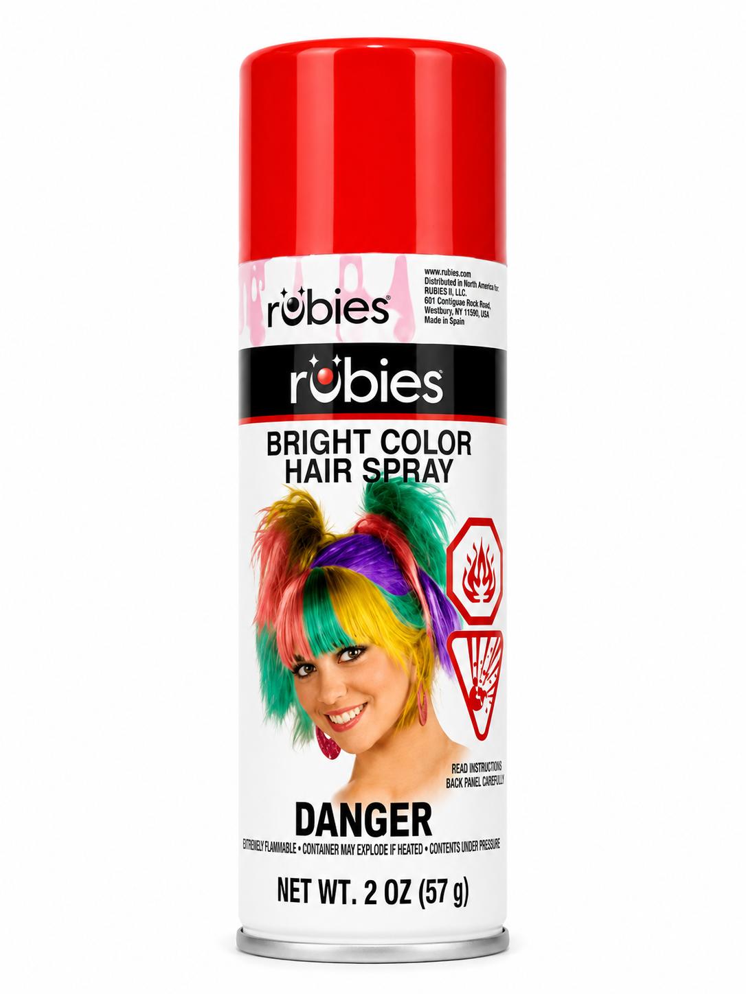 Rubie s Bright Color Hairspray Red 2 Oz.