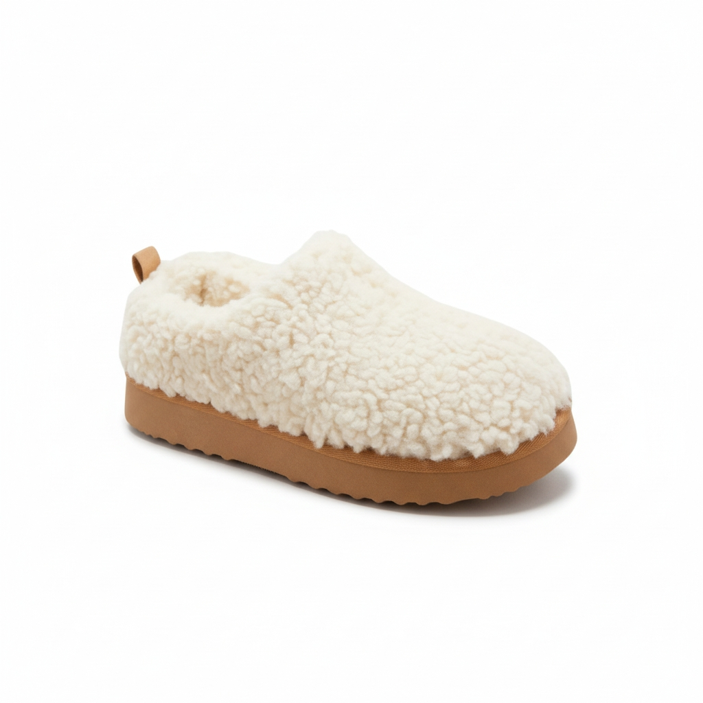 Size 9 Women's Mia Faux Shearling Clog Slippers - Auden Beige 9