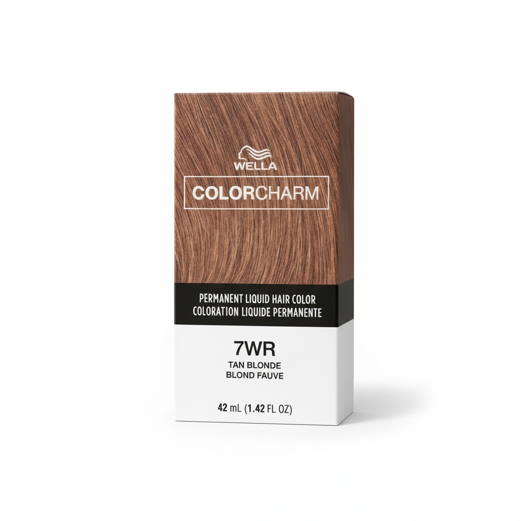 Wella Color Charm Permanent Liquid Haircolor - 1.42 oz 7WR Tan Blonde