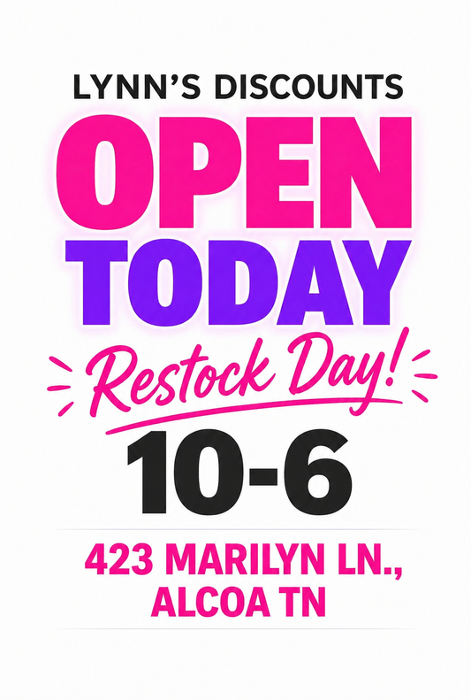 🚨 OPEN TODAY = RESTOCK DAY 🚨