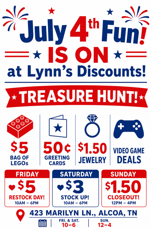 🇺🇸 July 4th Fun Is ON at Lynn’s Discounts!