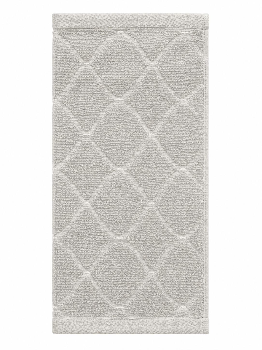 Martex Restore Light Gray Geometric Washcloth