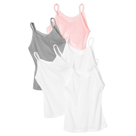 Girls' S (6) Hanes Cami 5-Pack Tank Tops Tag Free