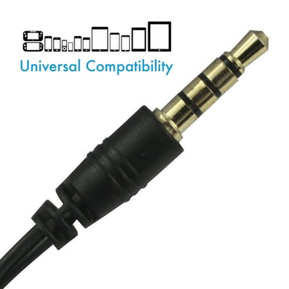 Magnavox Earhook Headphones with Microphone MHP4854BK Black *Open Box Product New*