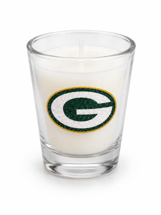Green Bay Packers Shot Glass With Candle