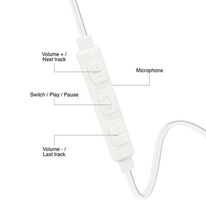 Magnavox White Earhook Headphones with Microphone MHP4854WT *Damaged Package See Desc*