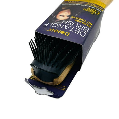 Donna Wood Detangle Brush Flexible Bristles Texture Care