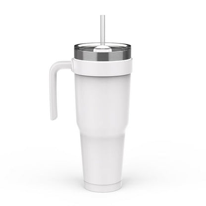 Zak Designs 40 Ounce Antimicrobial Stainless Steel Water Bottle, Ivory