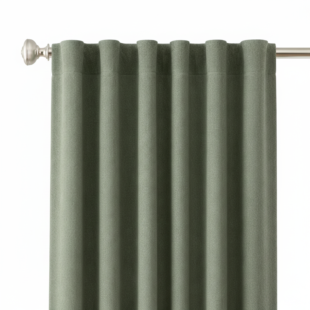 Blackout Aruba Window Curtain Panel 50x84 Fern Green